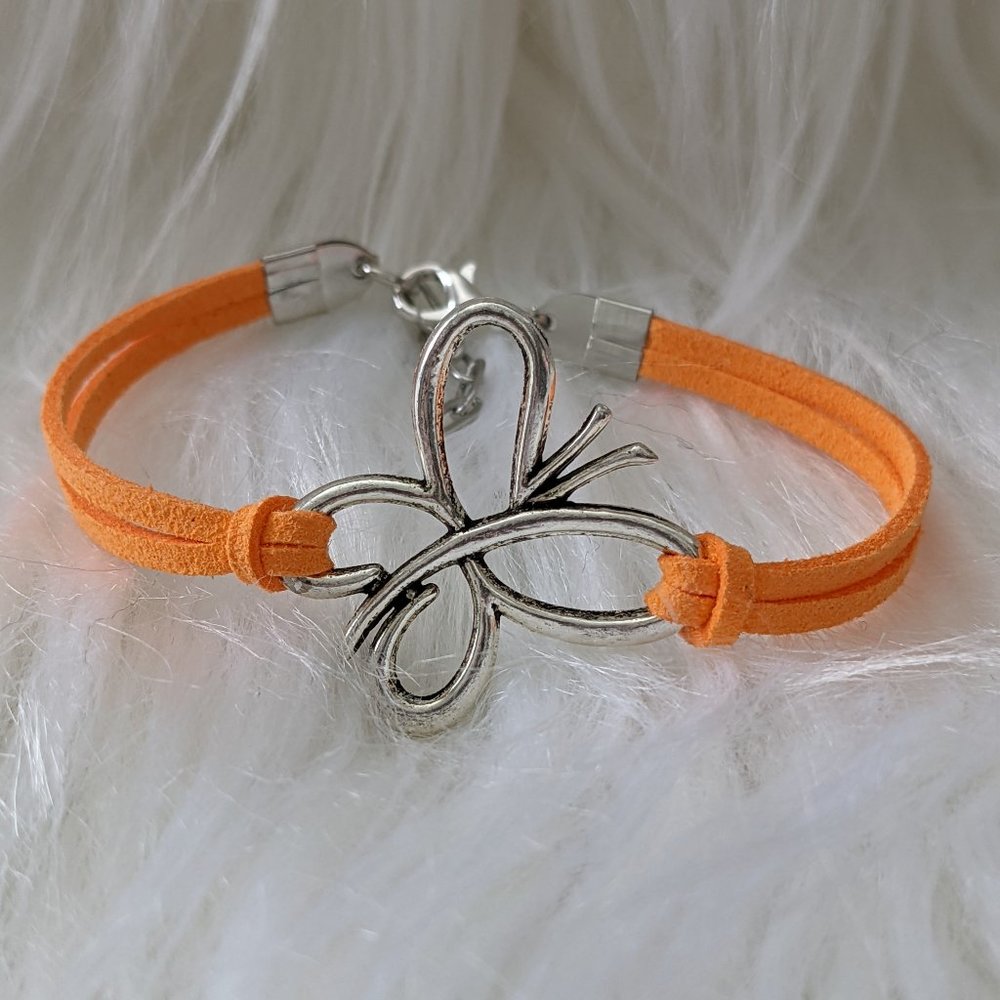 MS butterfly warrior bracelet, Multiple sclerosis warrior Amputee awareness